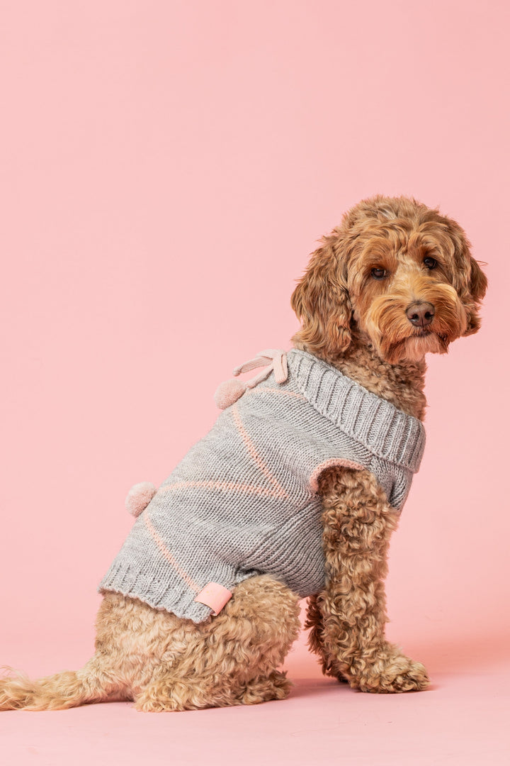 PomPom Pullover Pink