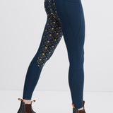 Lola Riding Leggings Navy/Gold