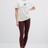 Lola Riding Leggings Burgundy/Rose Gold