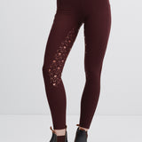 Lola Riding Leggings Burgundy/Rose Gold