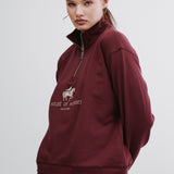 HoH Logo Soft Half Zip Burgundy