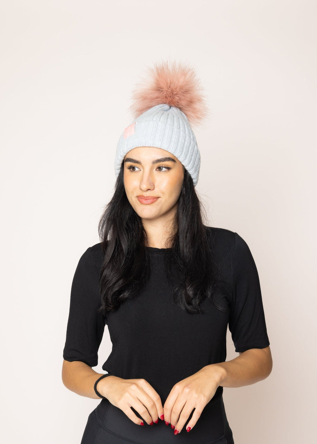 PomPom Sailor Beanie Light Grey