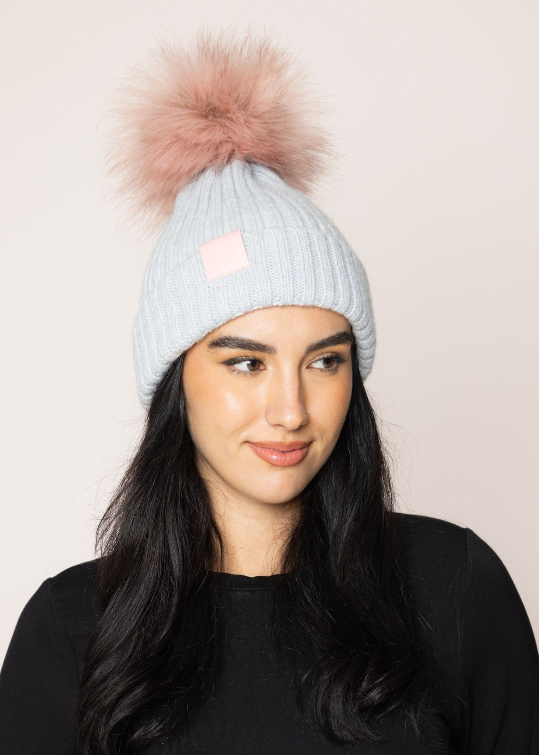 PomPom Sailor Beanie Light Grey