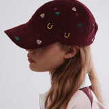 Velvet Cap Burgundy
