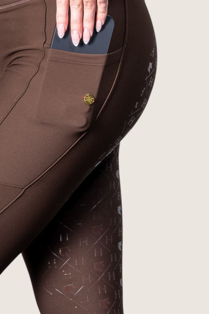 Unicorn Lola Winter Riding Leggings Brown